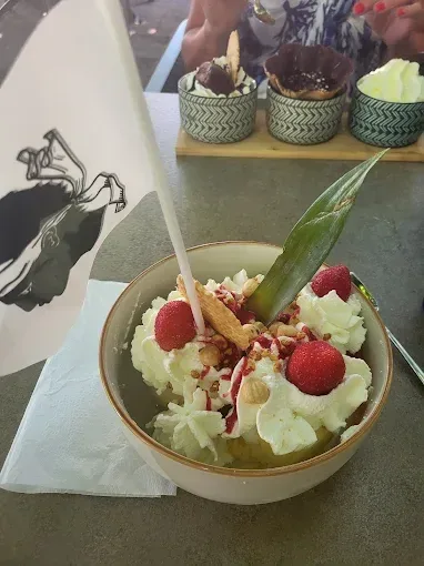 Coupe pistache et framboises